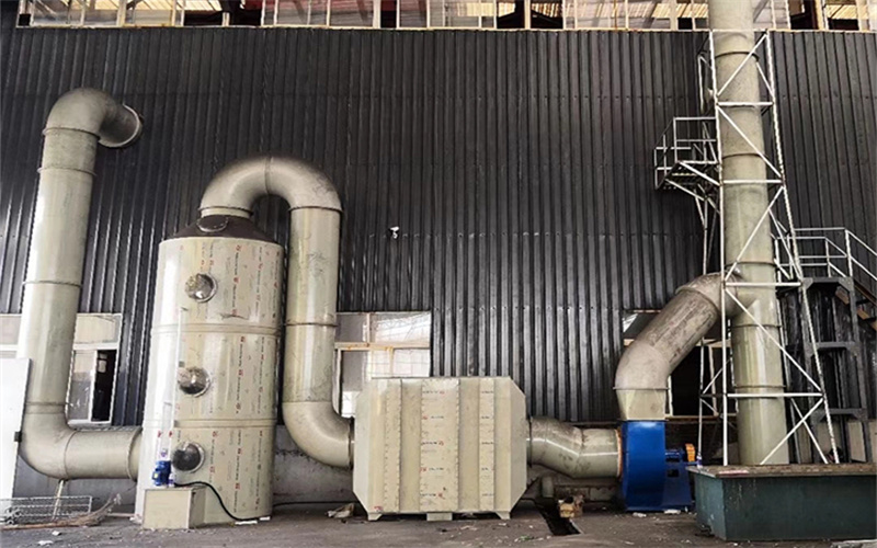 PP喷淋塔外观示意图