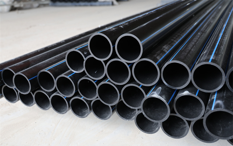 HDPE穿线管产品堆场与质检