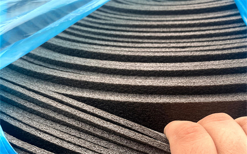 电子交联隔音垫材料特写