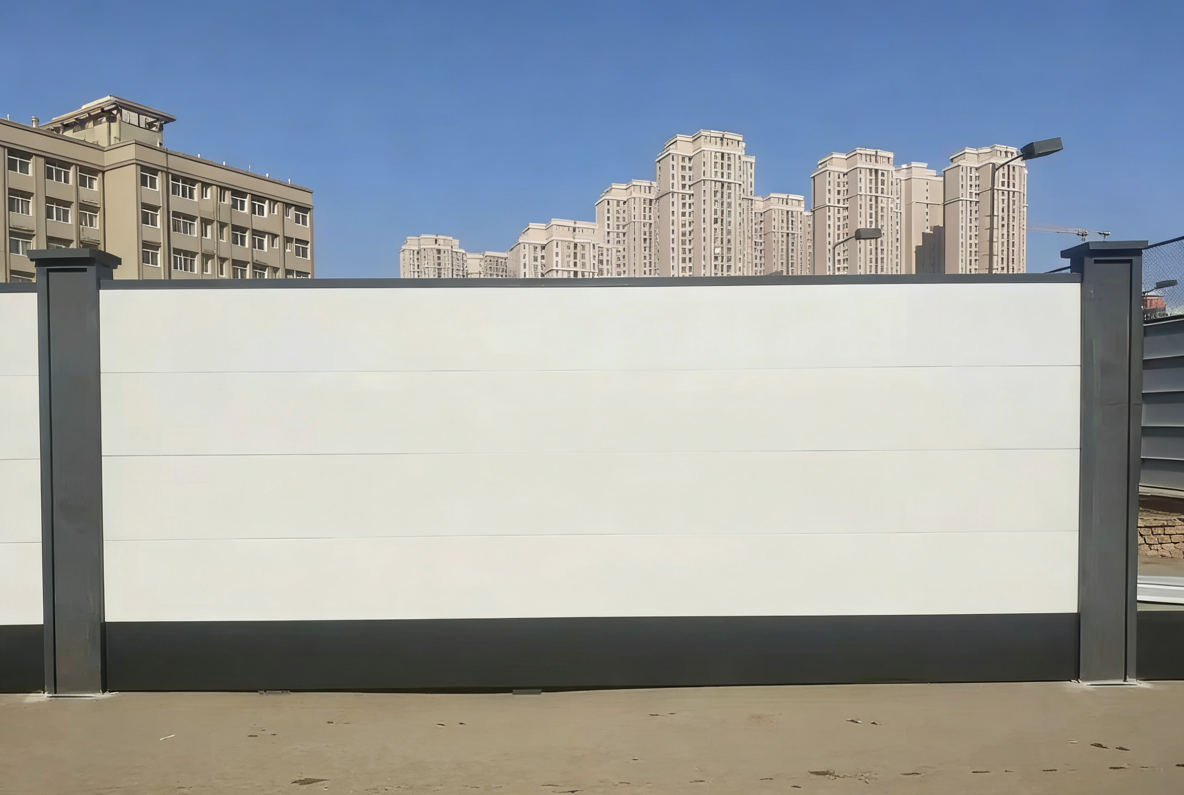 彩钢围挡规格对比示意图