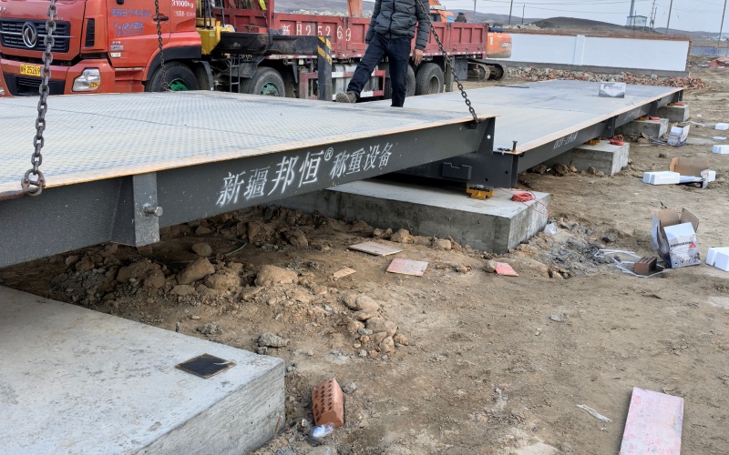 适应新疆环境的地磅应用实景