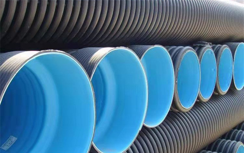 雨水波纹管施工现场