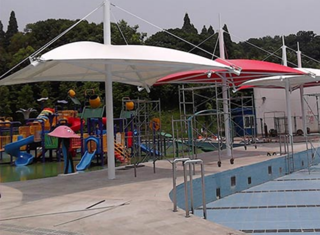 体育场膜结构工程案例示意