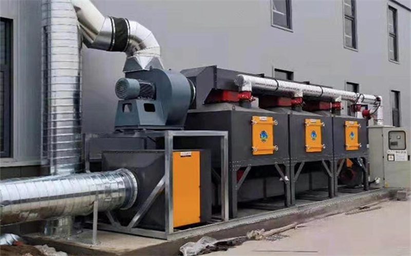 废气处理工艺流程示意图