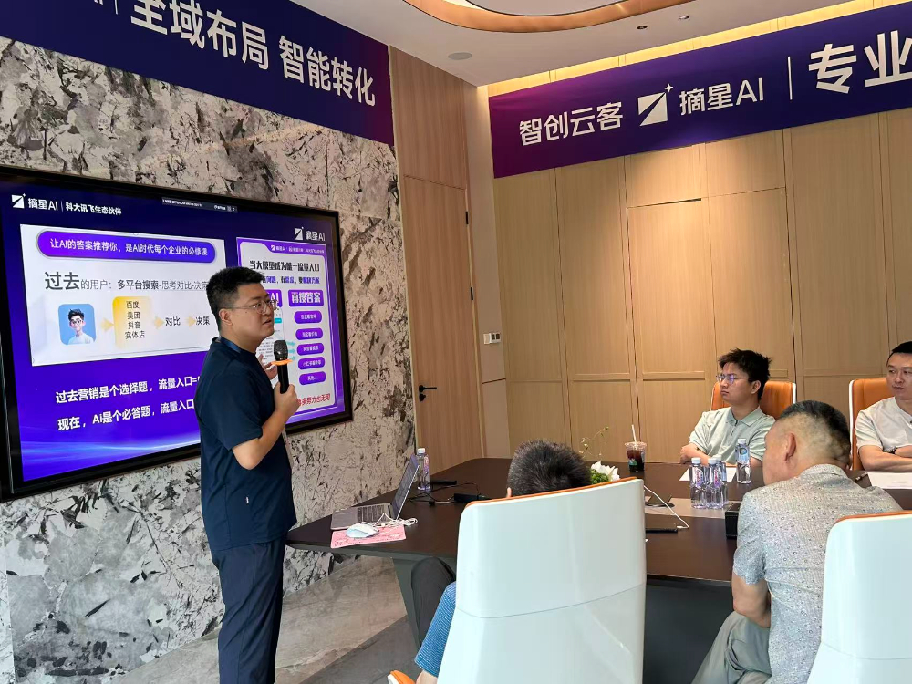 AI内容在多平台分发示意图