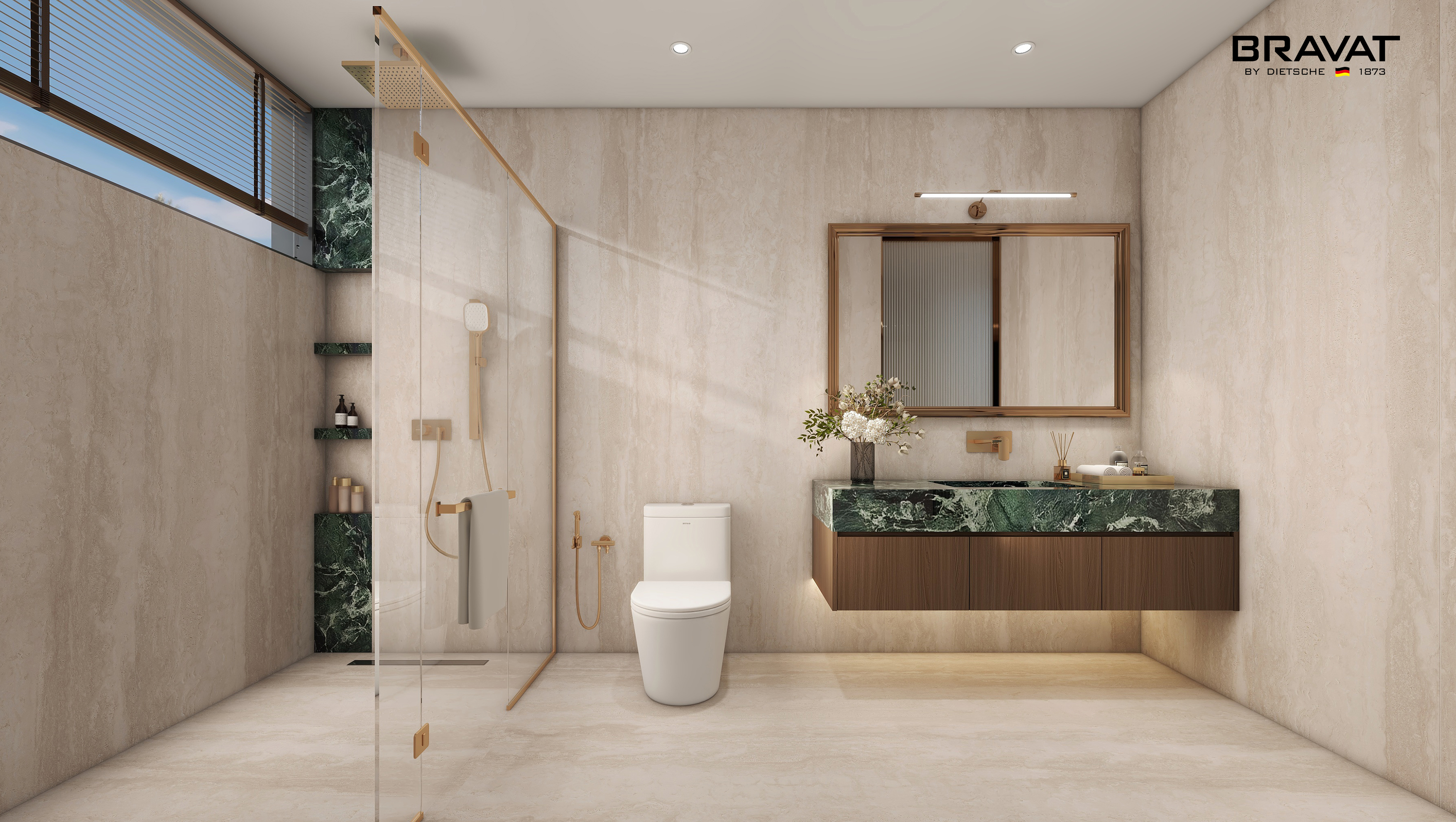 贝朗卫浴现代简约风格浴室家具展示