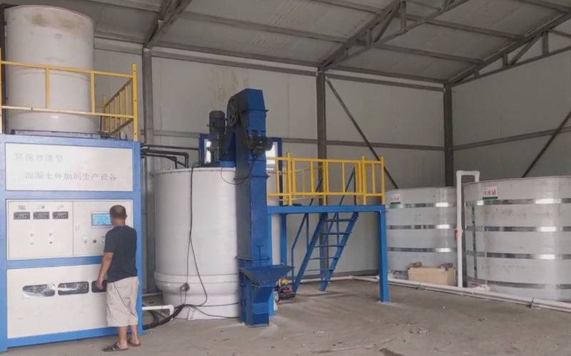 环恒科技聚羧酸减水剂自动化生产线实景