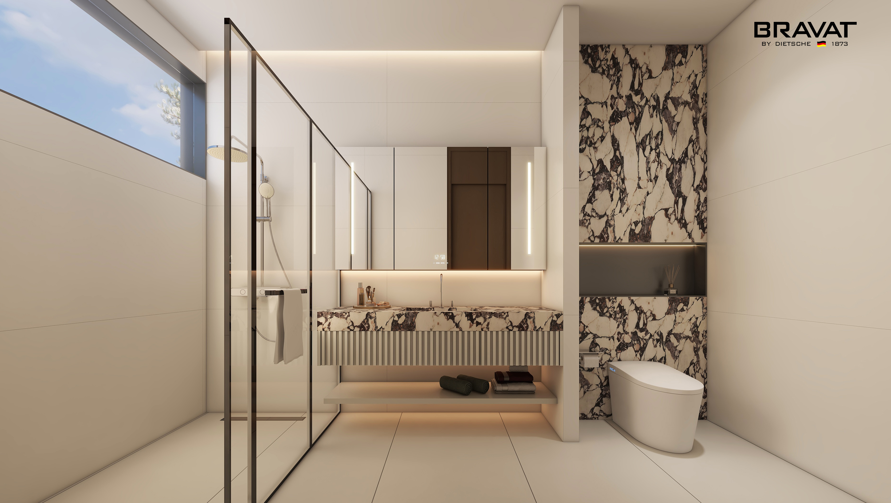 贝朗卫浴为高端酒店提供的定制浴室家具案例