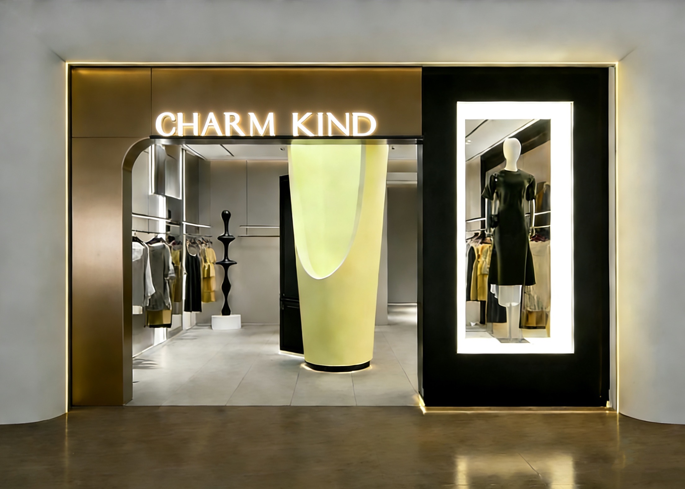 商行展厅内客户洽谈与选货实景