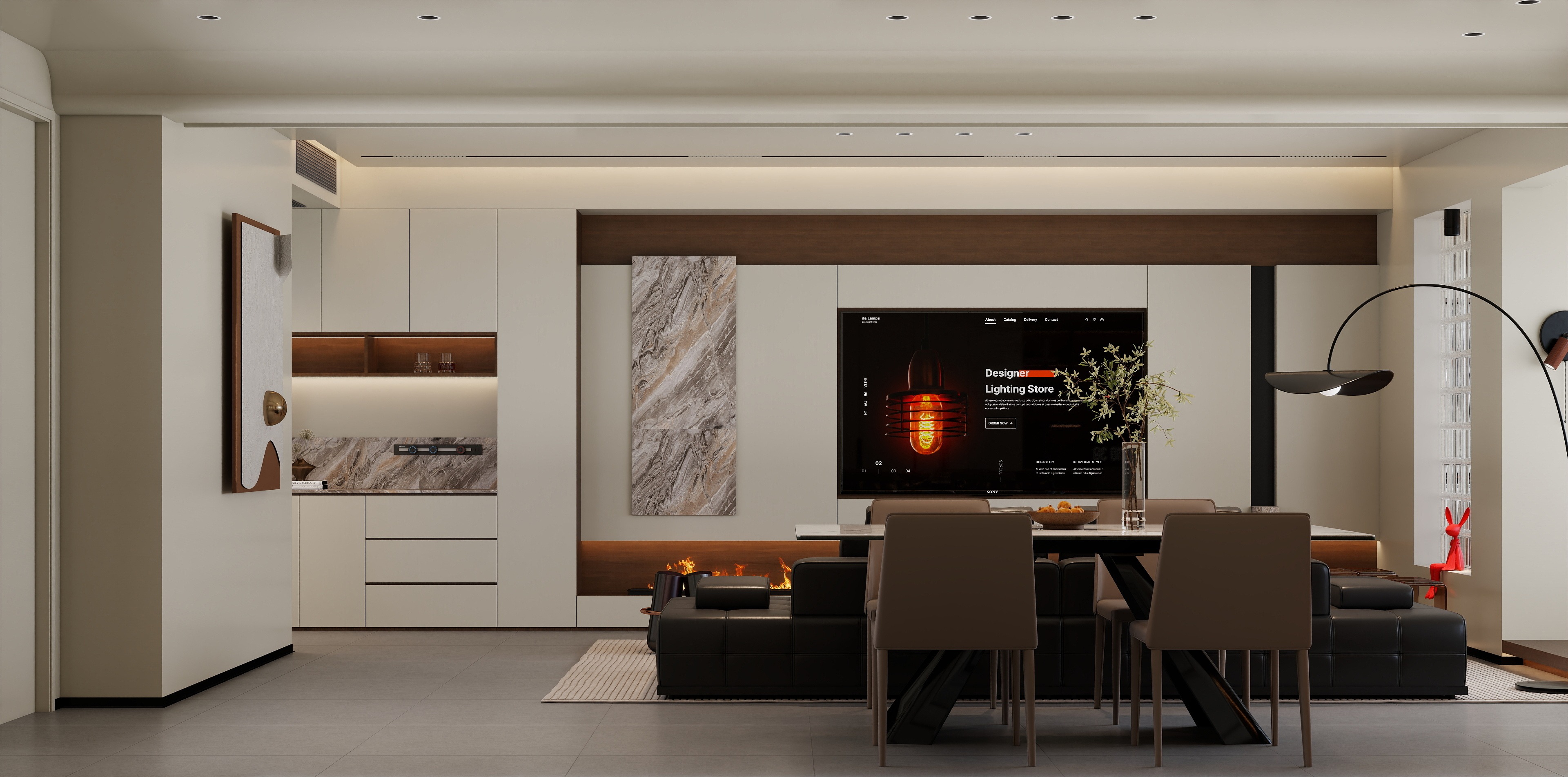 蚌埠宏方装饰实景展厅一隅