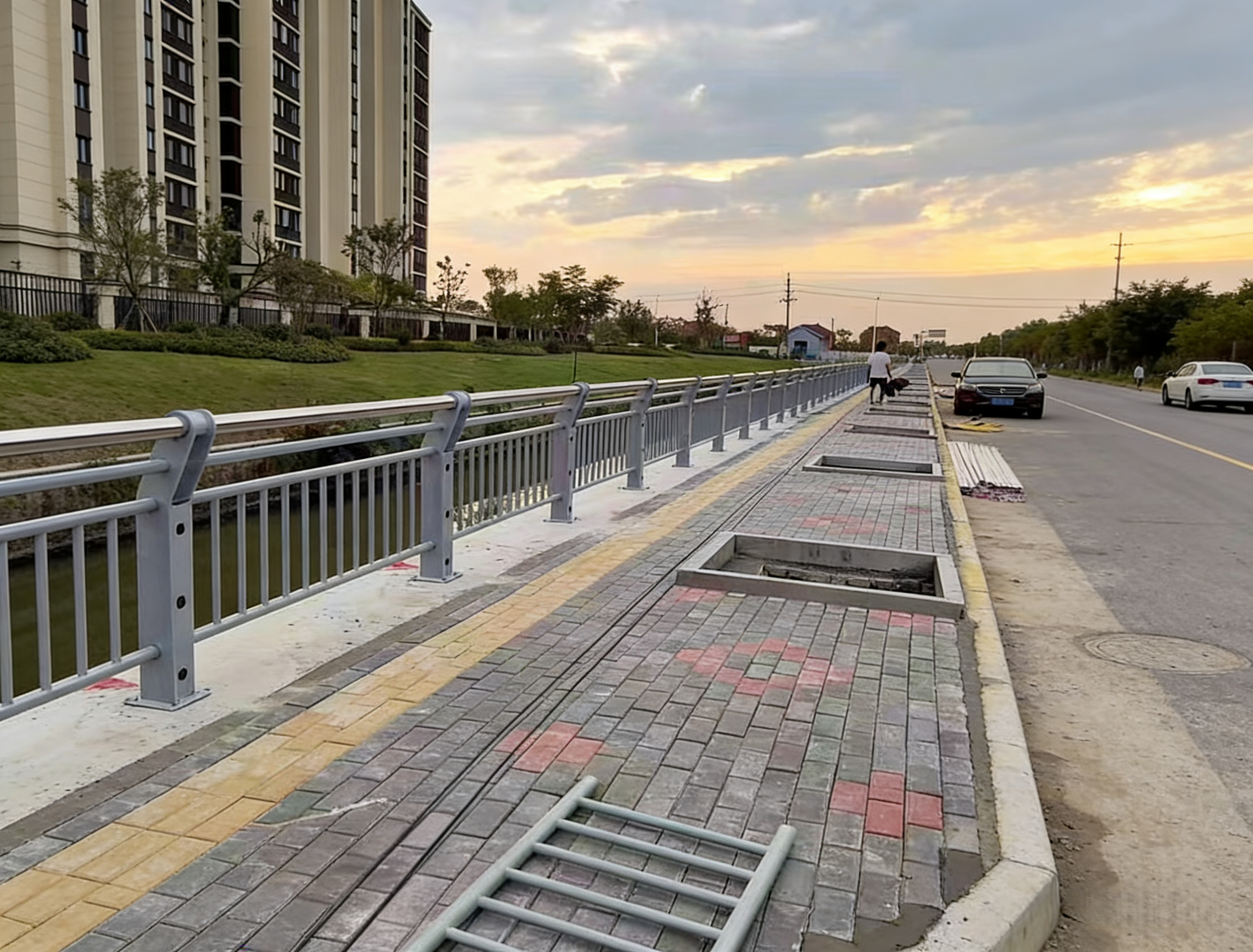 桥梁防撞护栏安装效果